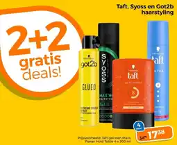 Trekpleister Taft, Syoss en Got2b Haarstyling aanbieding