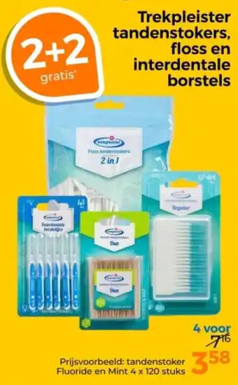 Trekpleister Trekpleister Tandenstokers, Floss en Interdentale Borstels aanbieding