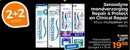 Trekpleister Sensodyne Mondverzorging Repair & Protect en Clinical Repair aanbieding