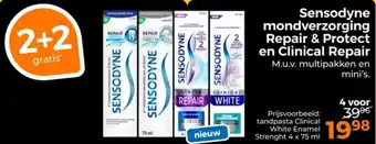 Trekpleister Sensodyne Mondverzorging Repair & Protect en Clinical Repair aanbieding