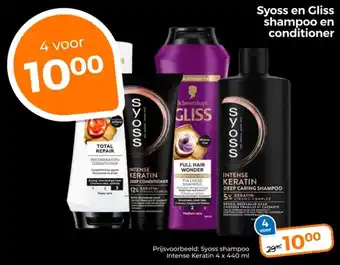 Trekpleister Syoss en Gliss shampoo en conditioner aanbieding