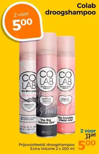 Trekpleister Colab Droogshampoo aanbieding