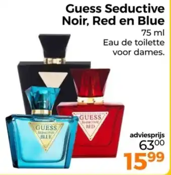 Trekpleister Guess Seductive Noir, Red en Blue aanbieding