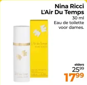 Trekpleister Nina Ricci L'Air Du Temps aanbieding