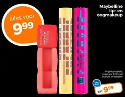 Trekpleister Maybelline lip- en oogmakeup aanbieding