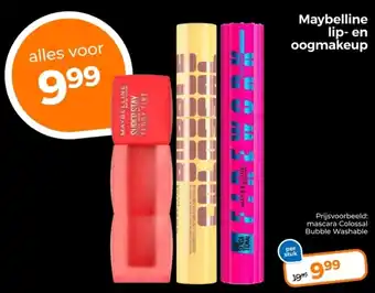 Trekpleister Maybelline lip- en oogmakeup aanbieding