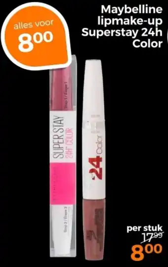 Trekpleister Maybelline lipmake-up Superstay 24h aanbieding