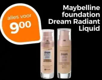 Trekpleister Maybelline foundation Dream Radiant Liquid aanbieding