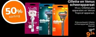 Trekpleister Gillette en Venus Scheerapparaat aanbieding