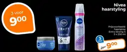 Trekpleister Nivea haarstyling aanbieding