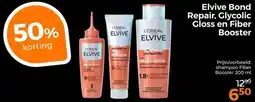 Trekpleister Elvive Bond Repair, Glycolic Gloss en Fiber Booster aanbieding