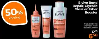 Trekpleister Elvive Bond Repair, Glycolic Gloss en Fiber Booster aanbieding