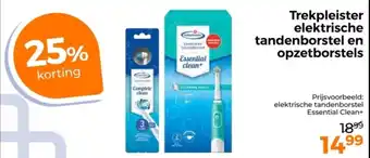 Trekpleister Trekpleister elektrische tandenborstel en opzetborstels aanbieding