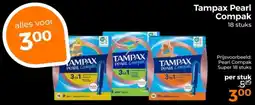 Trekpleister Tampax Pearl Compak aanbieding