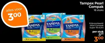 Trekpleister Tampax Pearl Compak aanbieding