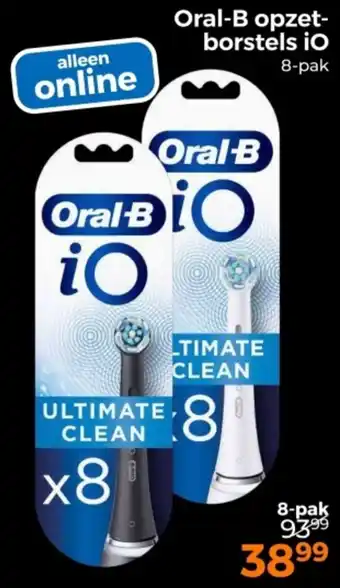 Trekpleister Oral-B opzet- borstels iO aanbieding