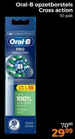 Trekpleister Oral-B opzetborstels Cross action aanbieding