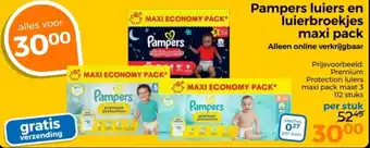 Trekpleister Pampers luiers en luierbroekjes maxi pack aanbieding
