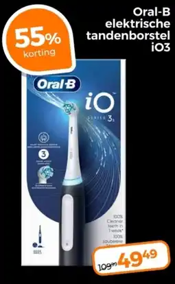 Trekpleister Oral-B elektrische tandenborstel iO3 aanbieding