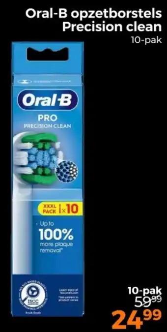 Trekpleister Oral-B opzetborstels Precision clean aanbieding