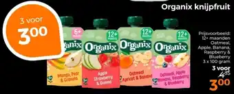 Trekpleister Organix knijpfruit aanbieding