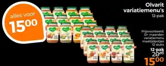 Trekpleister Olvarit Variatiemenu's aanbieding