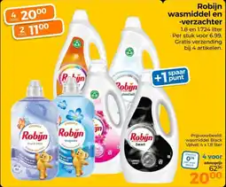 Trekpleister Robijn wasmiddel en verzachter aanbieding