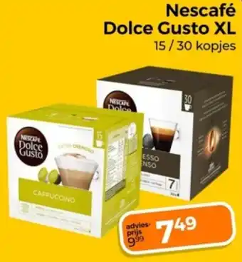 Trekpleister Nescafé Dolce Gusto XL aanbieding