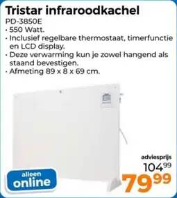 Trekpleister Tristar Infraroodkachel PD-3850E aanbieding