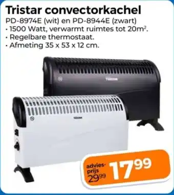 Trekpleister Tristar convectorkachel aanbieding