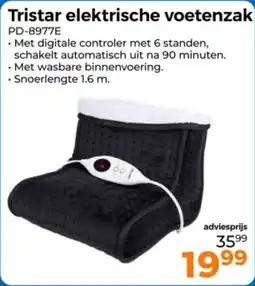 Trekpleister Tristar Elektrische Voetenzak PD-8977E aanbieding