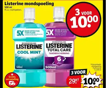 Kruidvat Listerine mondspoeling aanbieding