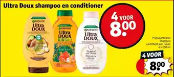 Kruidvat Ultra Doux shampoo en conditioner aanbieding