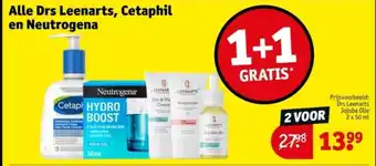Kruidvat Alle Drs Leenarts, Cetaphil en Neutrogena aanbieding