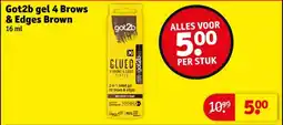 Kruidvat Got2b gel 4 Brows & Edges Brown aanbieding