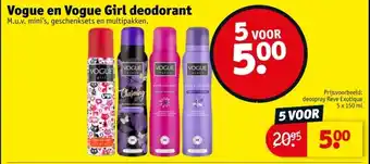 Kruidvat Vogue en Vogue Girl deodorant aanbieding