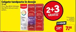 Kruidvat Colgate tandpasta in doosje aanbieding