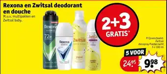 Kruidvat Rexona en Zwitsal deodorant aanbieding
