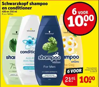 Kruidvat Schwarzkopf shampoo en conditioner aanbieding