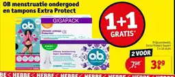 Kruidvat OB menstruatie ondergoed en tampons Extra Protect aanbieding