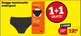 Kruidvat Snuggs menstruatie ondergoed aanbieding