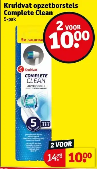 Kruidvat Kruidvat opzetborstels Complete Clean 5-pak aanbieding