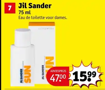 Kruidvat Jil Sander aanbieding