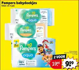 Kruidvat Pampers babydoekjes aanbieding