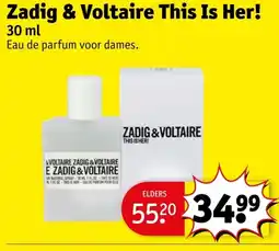 Kruidvat Zadig & Voltaire This Is Her! aanbieding
