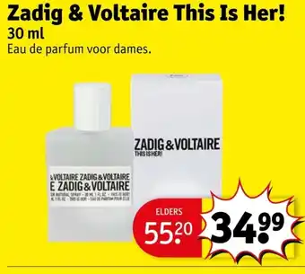 Kruidvat Zadig & Voltaire This Is Her! aanbieding