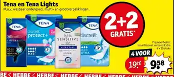 Kruidvat Tena en Tena Lights aanbieding