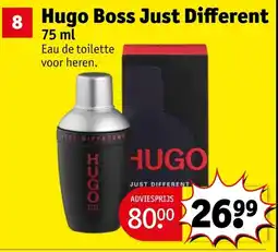 Kruidvat Hugo Boss Just Different aanbieding