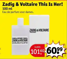 Kruidvat Zadig & Voltaire This is Her! aanbieding