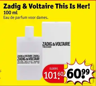 Kruidvat Zadig & Voltaire This is Her! aanbieding